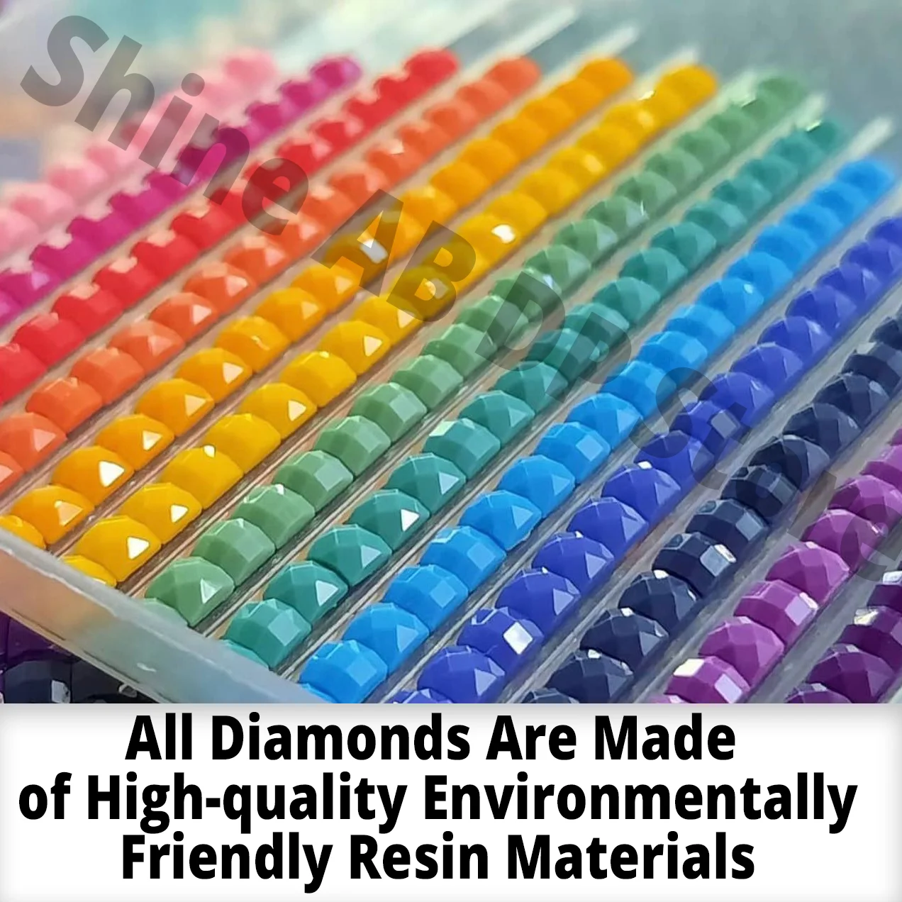 Resin AB Fairy Dust 5D DIY Diamond Painting Rose Flower Cross Stitch Kits Mosaic Love Heart Suitable for Beginners Holiday Gifts - Image 2
