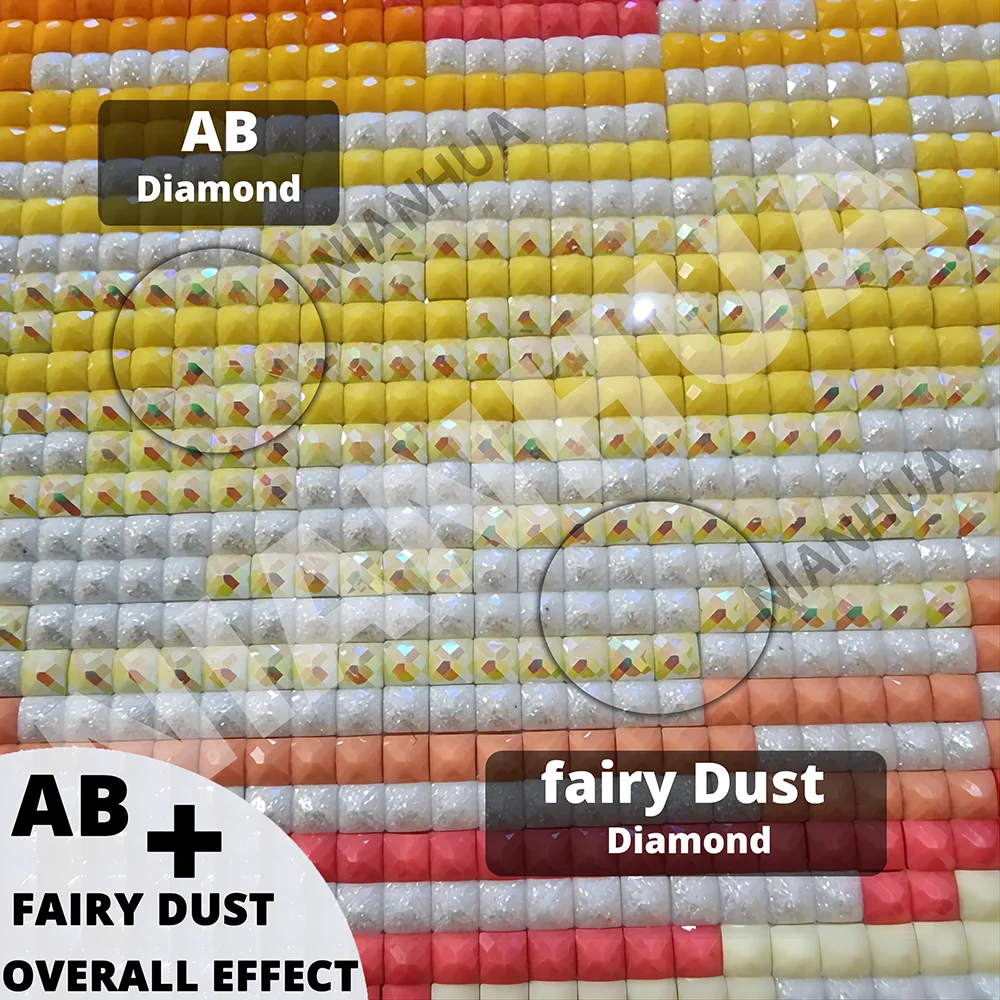 Resin AB Fairy Dust 5D DIY Diamond Painting Rose Flower Cross Stitch Kits Mosaic Love Heart Suitable for Beginners Holiday Gifts - Image 5