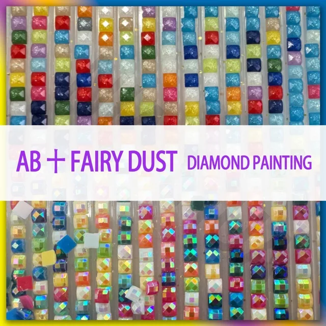 Resin AB Fairy Dust 5D DIY Diamond Painting Rose Flower Cross Stitch Kits Mosaic Love Heart Suitable for Beginners Holiday Gifts - Image 3